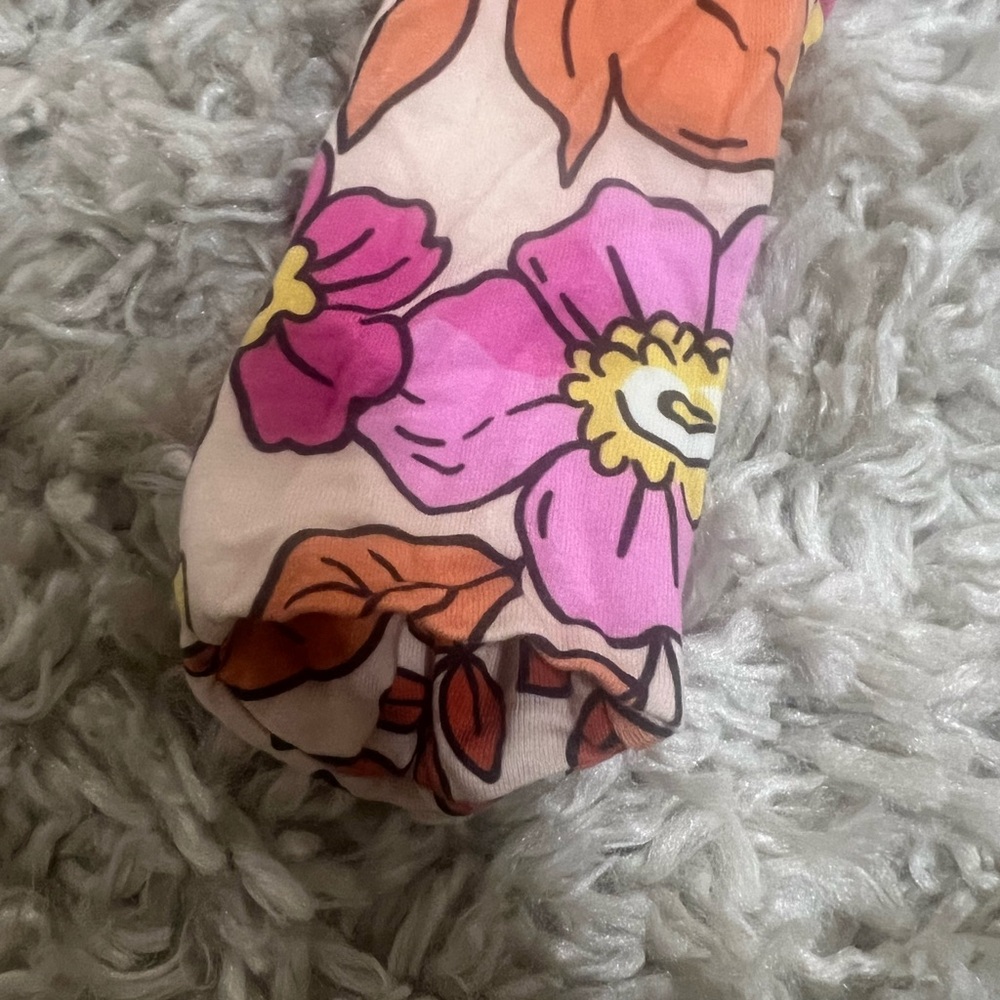 Vibrant Floral Kids Pajama Footies - Picture 6 of 7